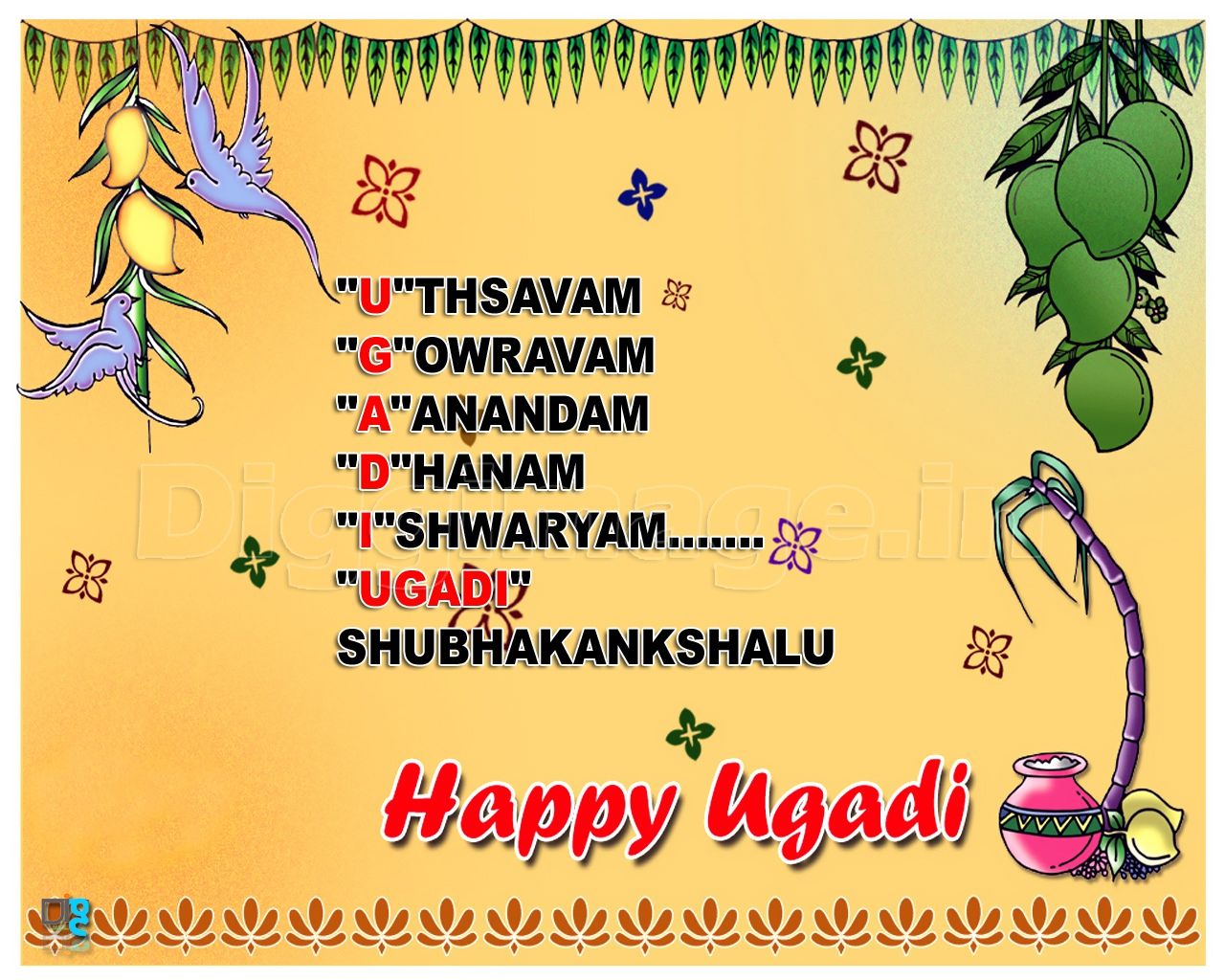 Happy Ugadi English