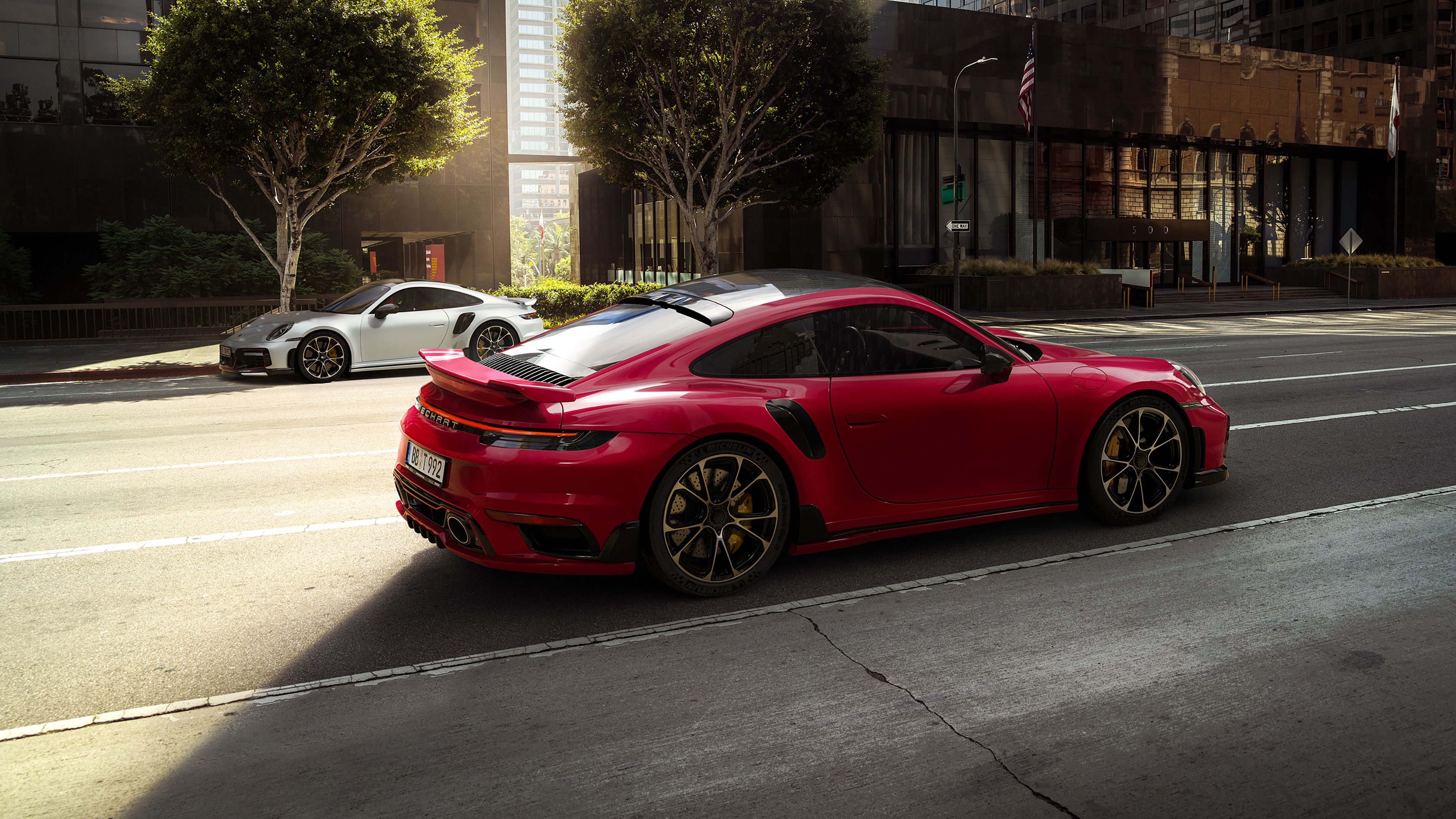 TechArt Porsche 911 Turbo S 2021 4K 2 Wallpaper. HD Car Wallpaper