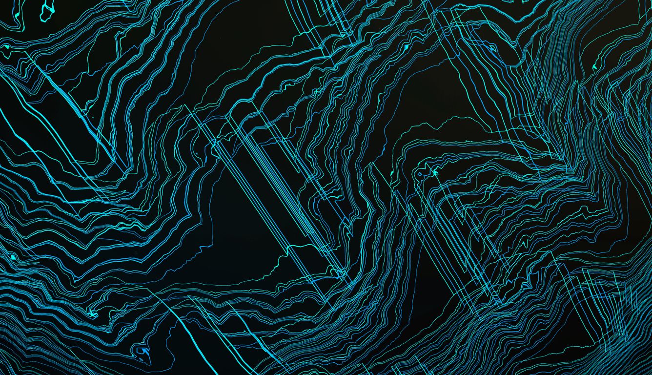 Teal Contours Laptop HD HD 4k Wallpaper, Image, Background, Photo and Picture