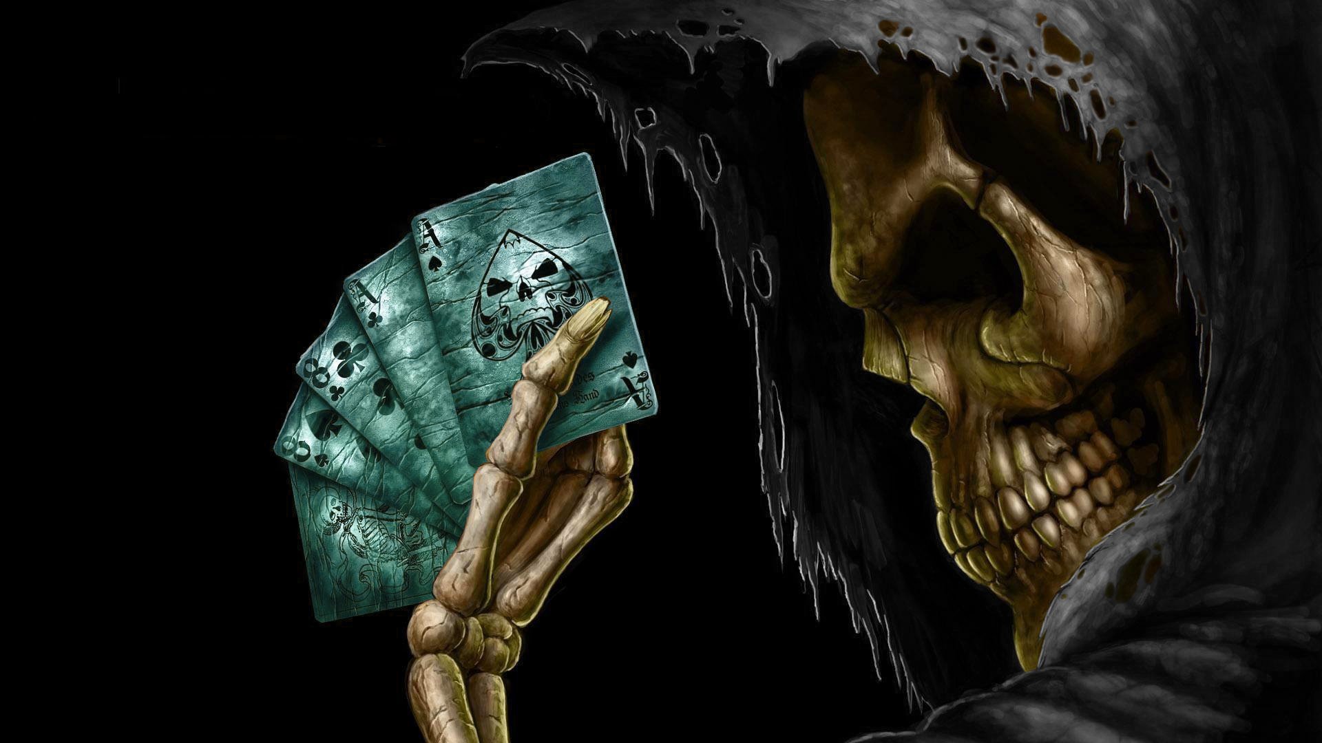 Horror Skeletons Skull Creepy desktop PC and Mac wallpaper