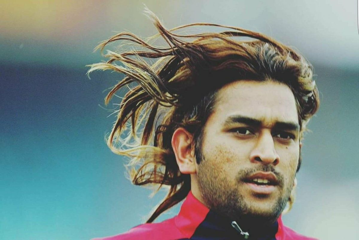 Old Photo of M.S.Dhoni Having Long Hair❤️. Ms dhoni photo, Ms dhoni wallpaper, Dhoni wallpaper