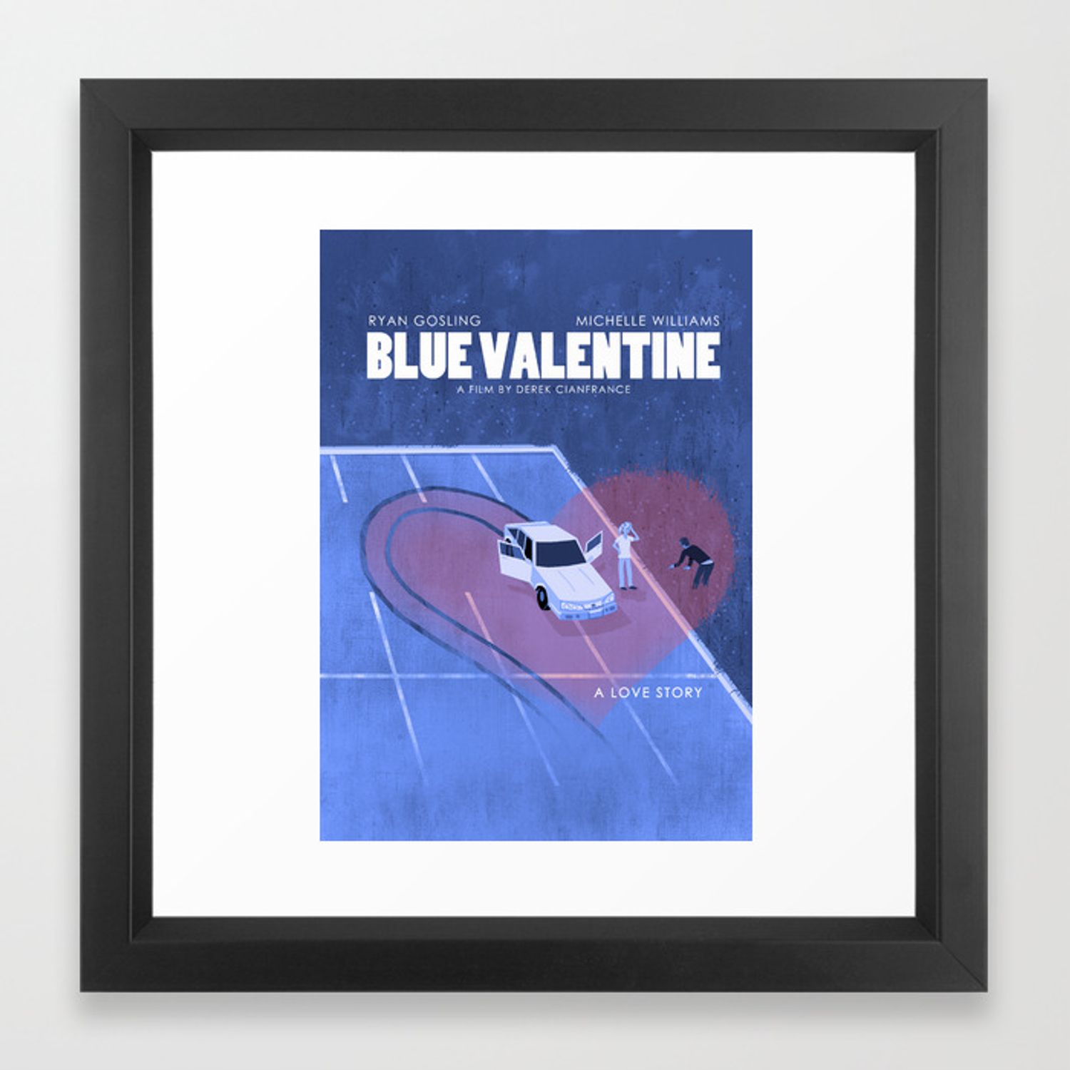 Blue Valentine Movie Poster Framed Art Print