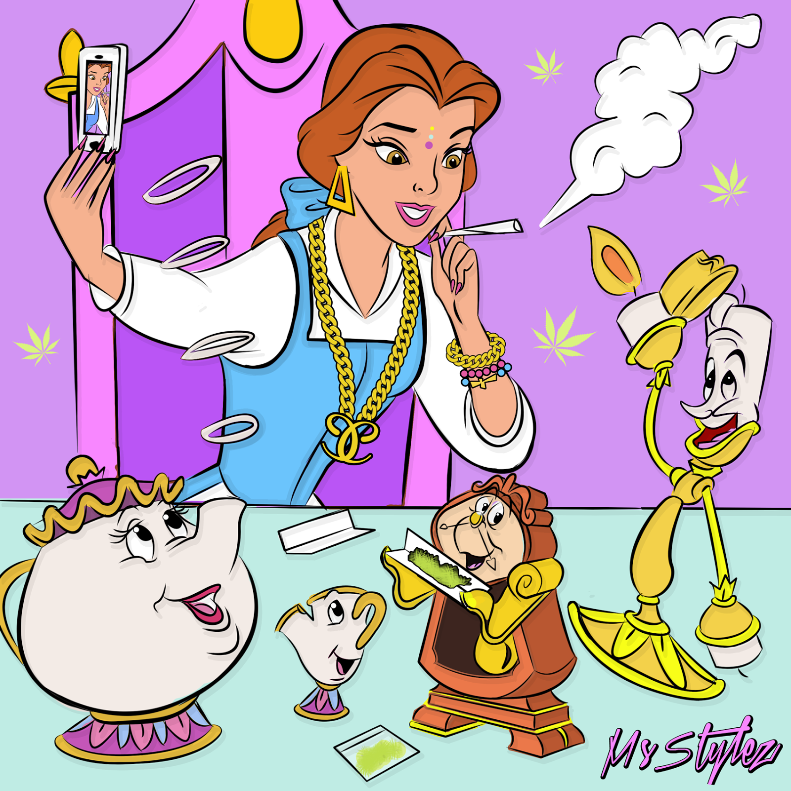 Disney Princess Smoking Weed