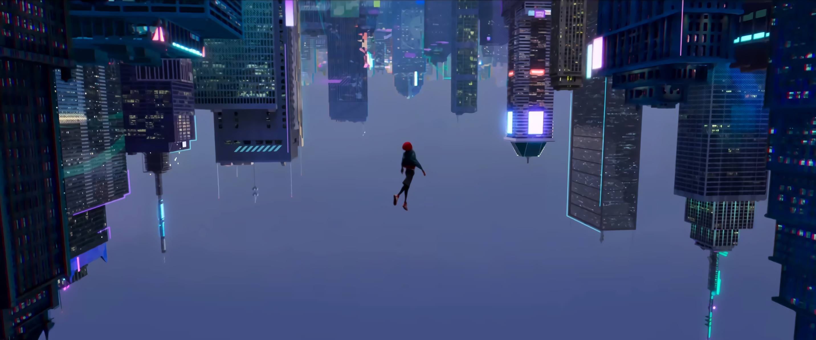 Illustration Of Spider Man Falling Down #Spider Man Miles Morales Spider Man: Into The Spider Verse K #wallpa. Spider Verse, Background Picture, Cinematography