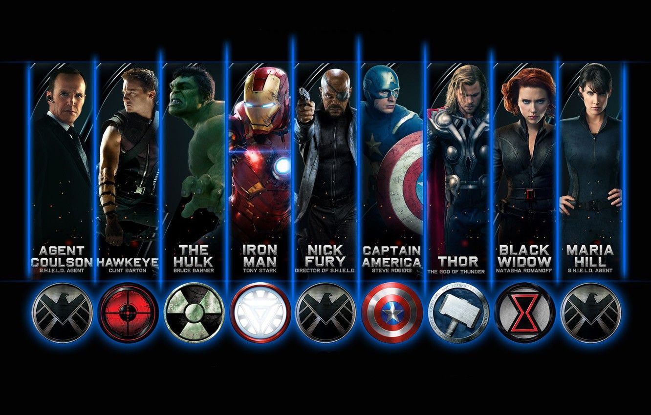 Wallpaper cinema, Hulk, Iron Man, movie, Captain America, Thor, film, The Avengers, Hawkeye, god, The Hulk, S. H. I. E. L. D., Black Window, Maria Hill, agent Coulson, The Shield image for desktop, section фильмы