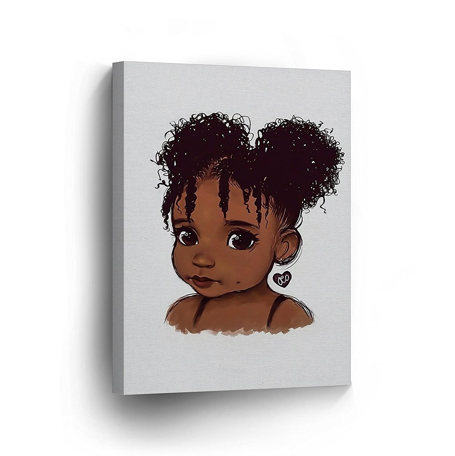 Best For Swag Cartoon Black Girl With Curly Hair