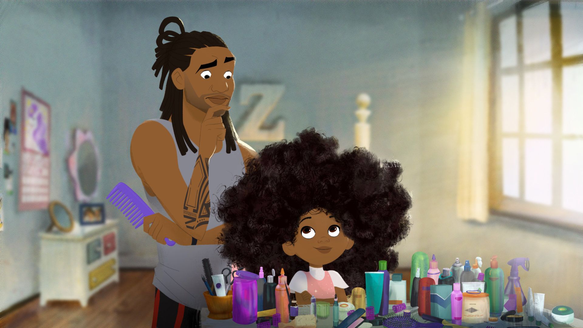 Hair Love': 3 Men and a Little Girl (With a Lot of Curls)