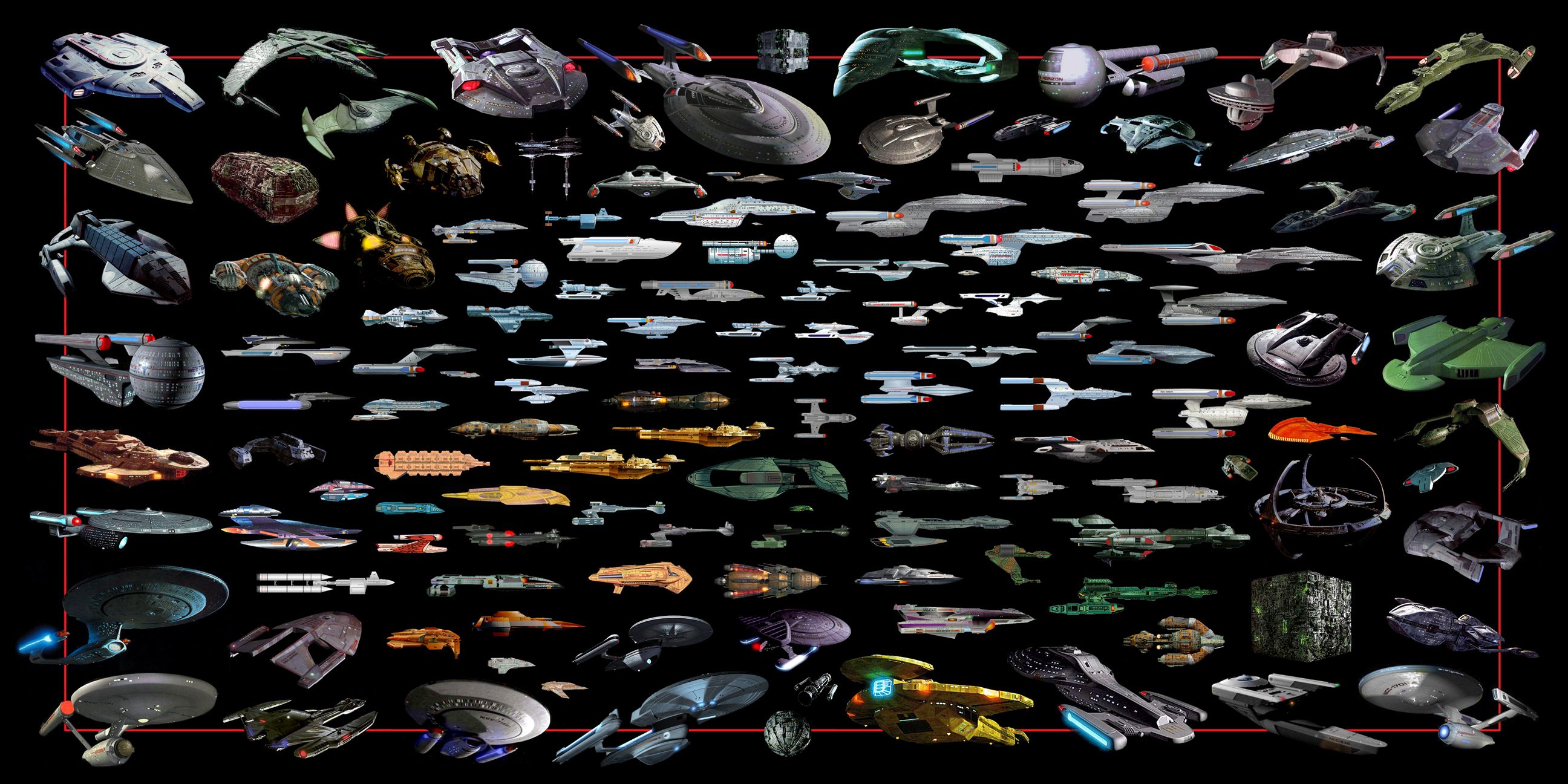 Star Trek Spaceships Wallpaperx1296