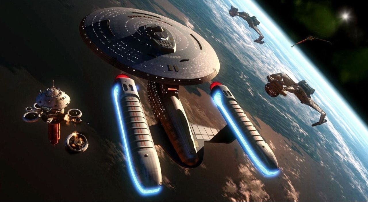 Ambassador Class Vs Klingons Wallpaper. Star Trek Starships, Star Trek Wallpaper, Star Trek Ships