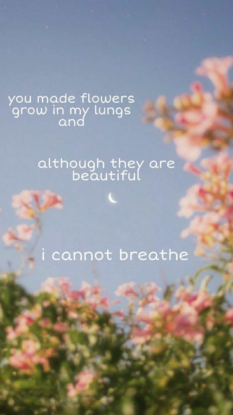 Hanahaki disease wallpaper. Flower making, I can't breathe, Wallpaper