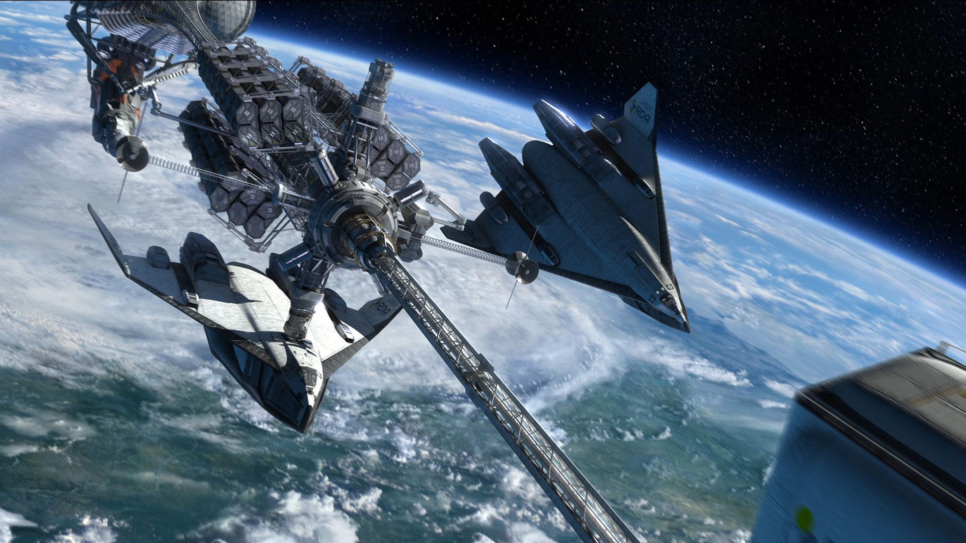 Wallpaper, planet, vehicle, movies, science fiction, spaceship, Avatar, space station, Pandora, screenshot, spacecraft, atmosphere of earth 1920x1080