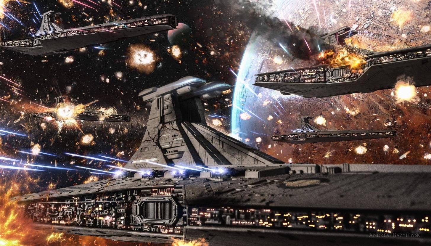 Star Wars Clone Wars: Republic Venator Fleet Wallpaper. Star wars background, Star wars wallpaper, Star wars image