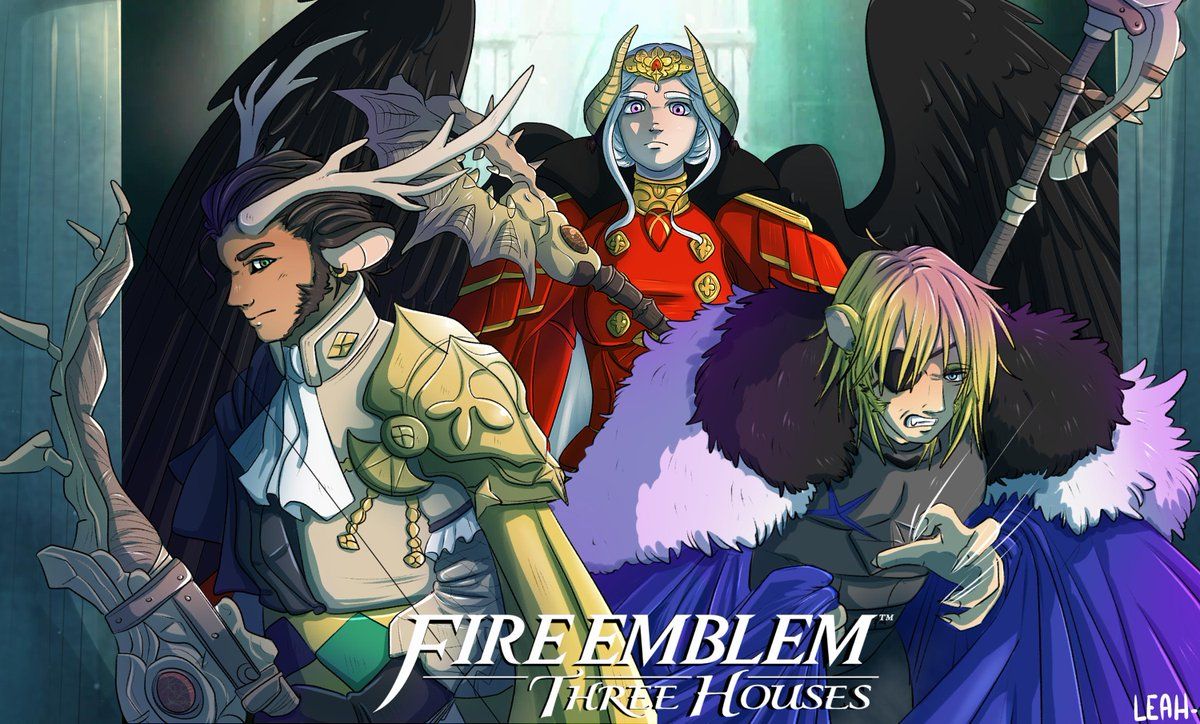 Leah Emblem: Three Houses Here is my Fire Emblem: Three Houses wallpaper, with Edelgard, Dimitri and Claude as Laguz ! Don't hesitate to check the solo artworks