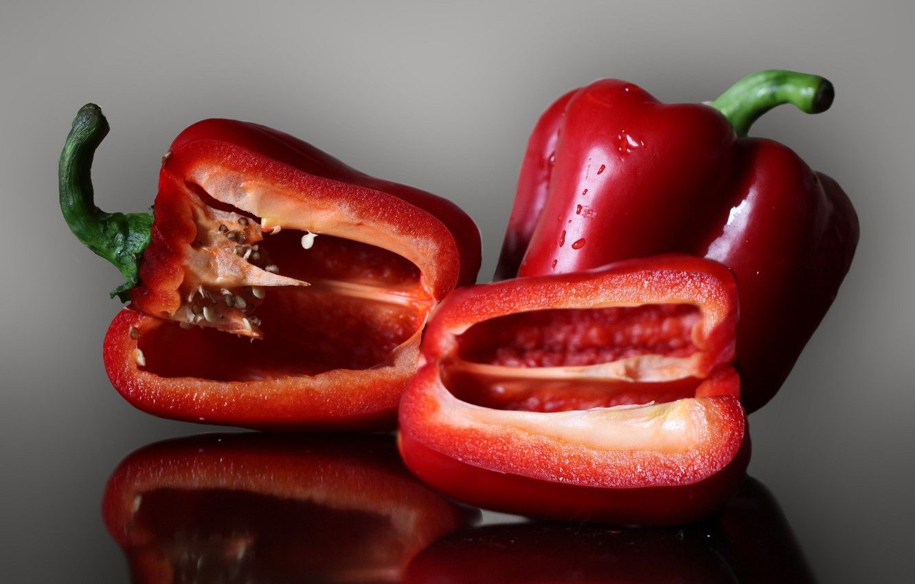 Wallpaper pepper, bell pepper, red bell pepper image for desktop, section еда
