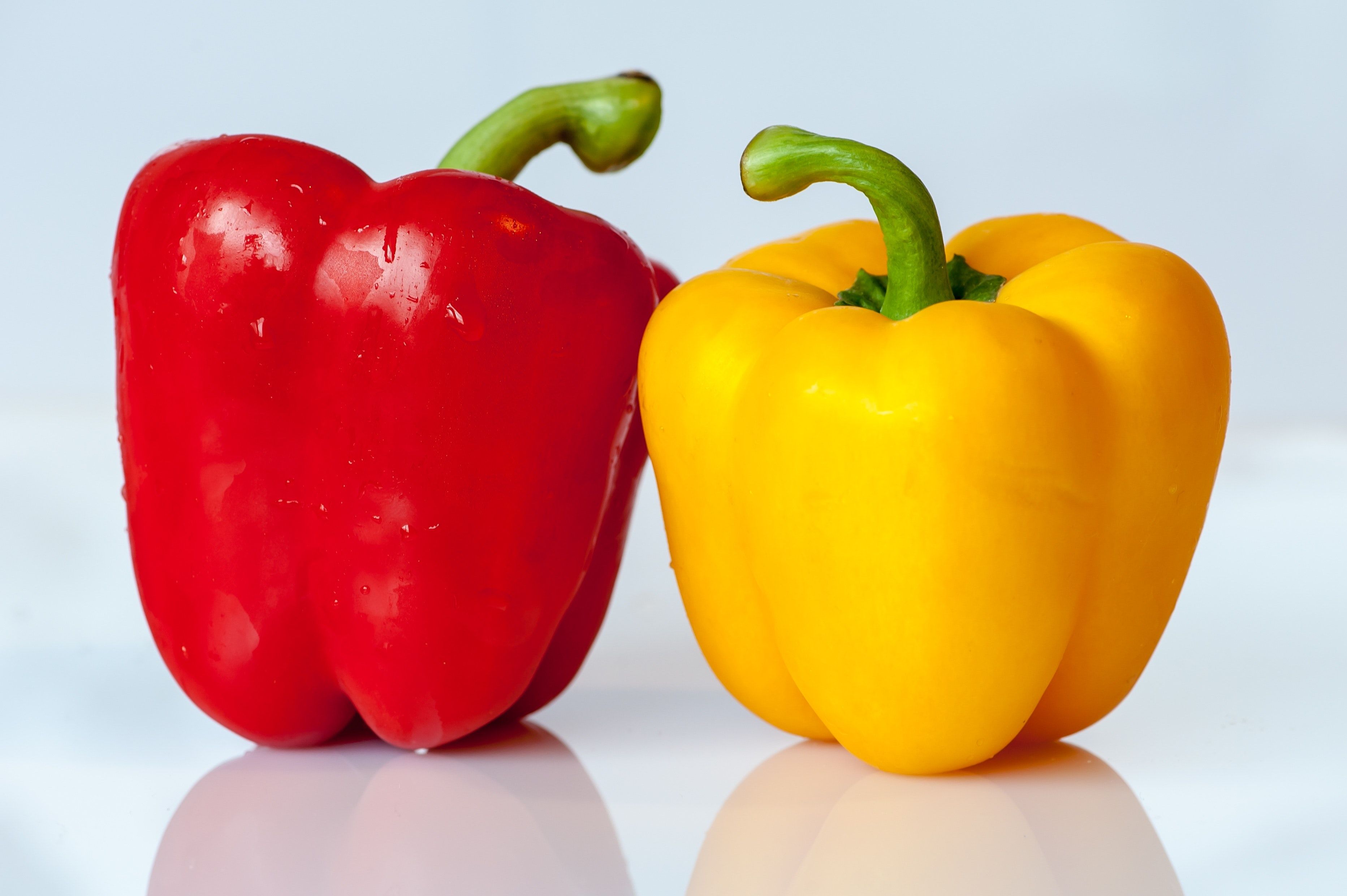 Yellow and Red Bell Pepper · Free