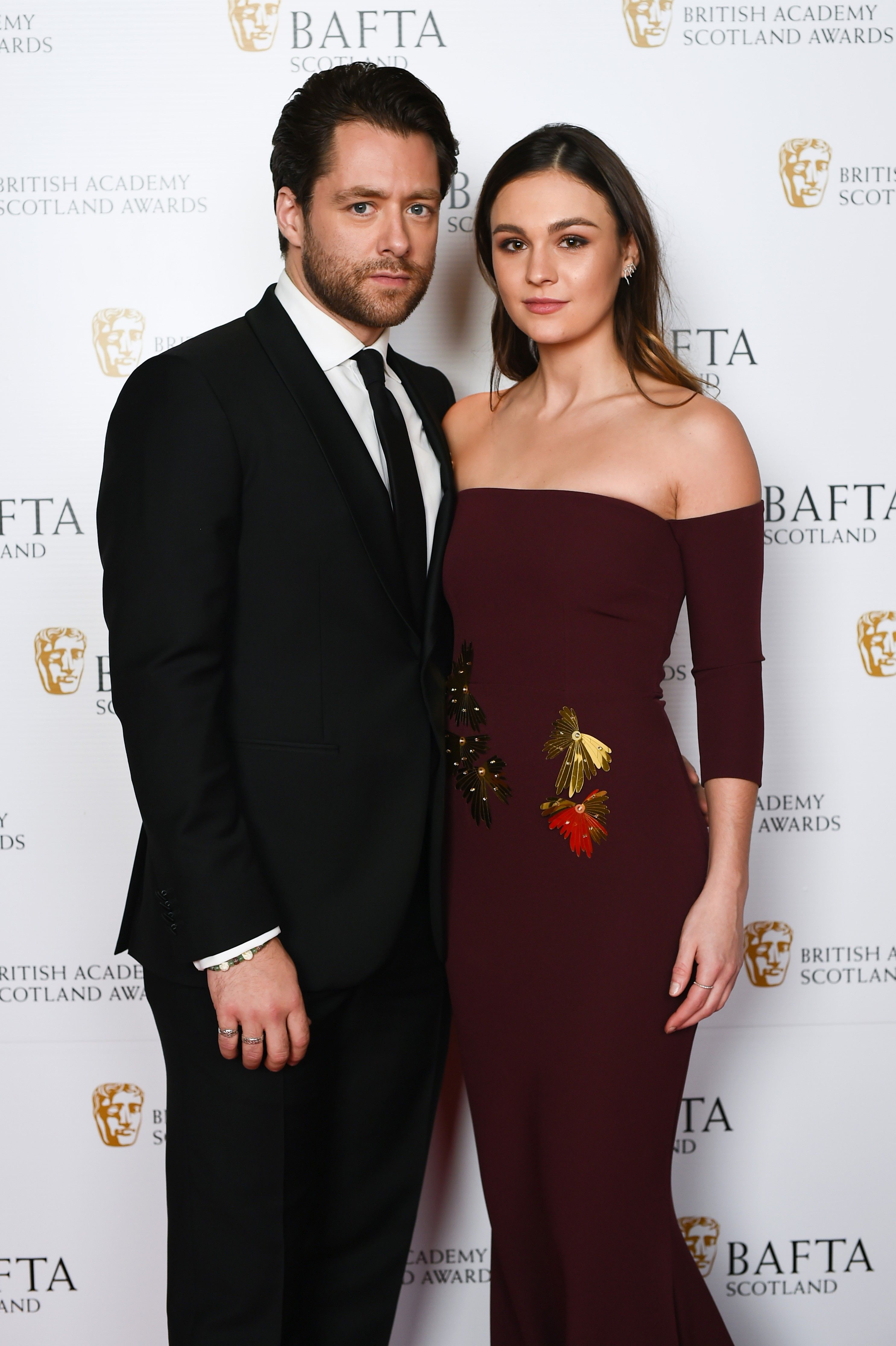 NEW HQ Pics of Sophie Skelton and Richard Rankin at The Scottish BAFTA Awards