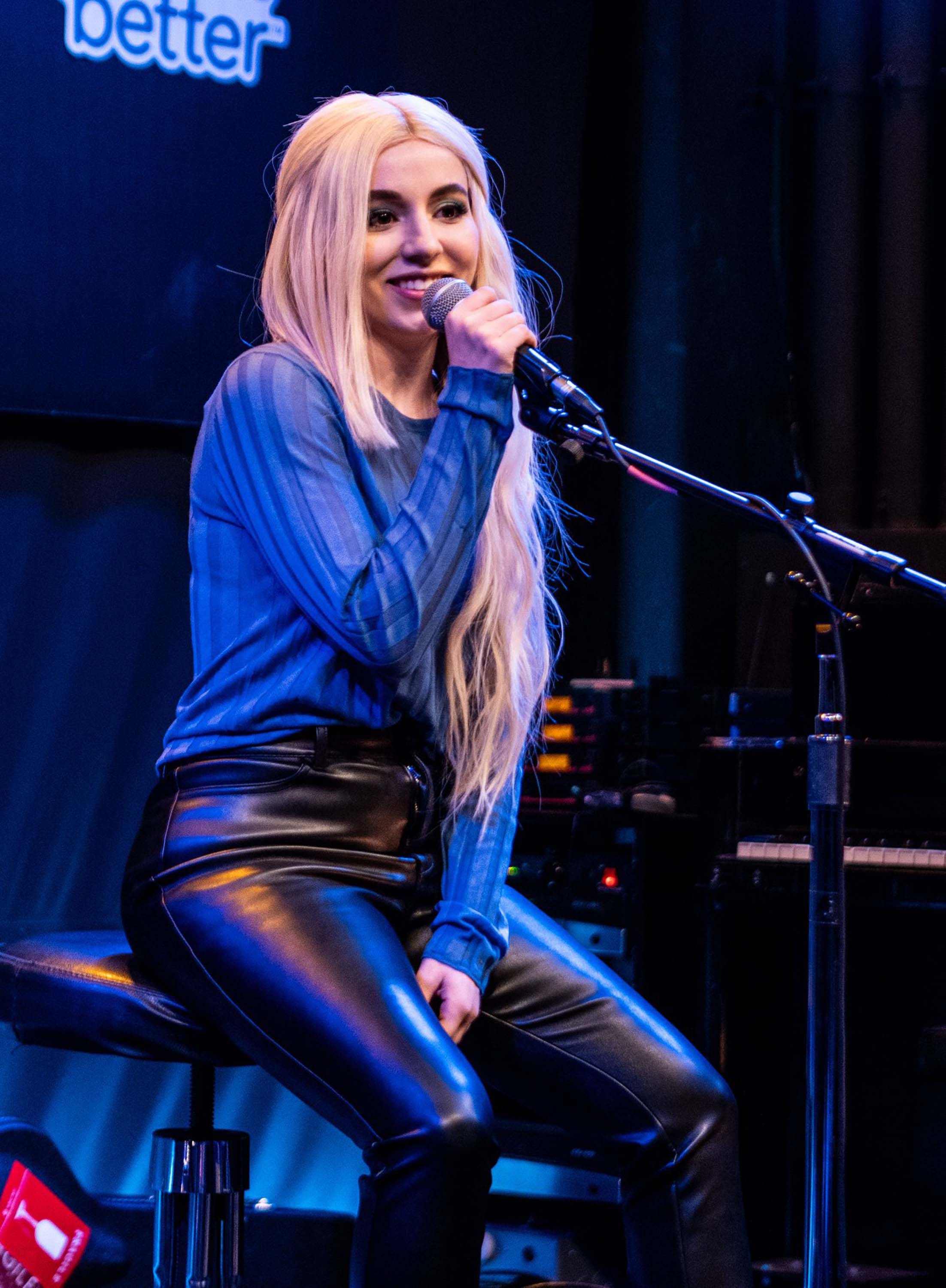 Ava Max performs at the Bloodworks Live Studios. Max singer, Celebs, Celebrities