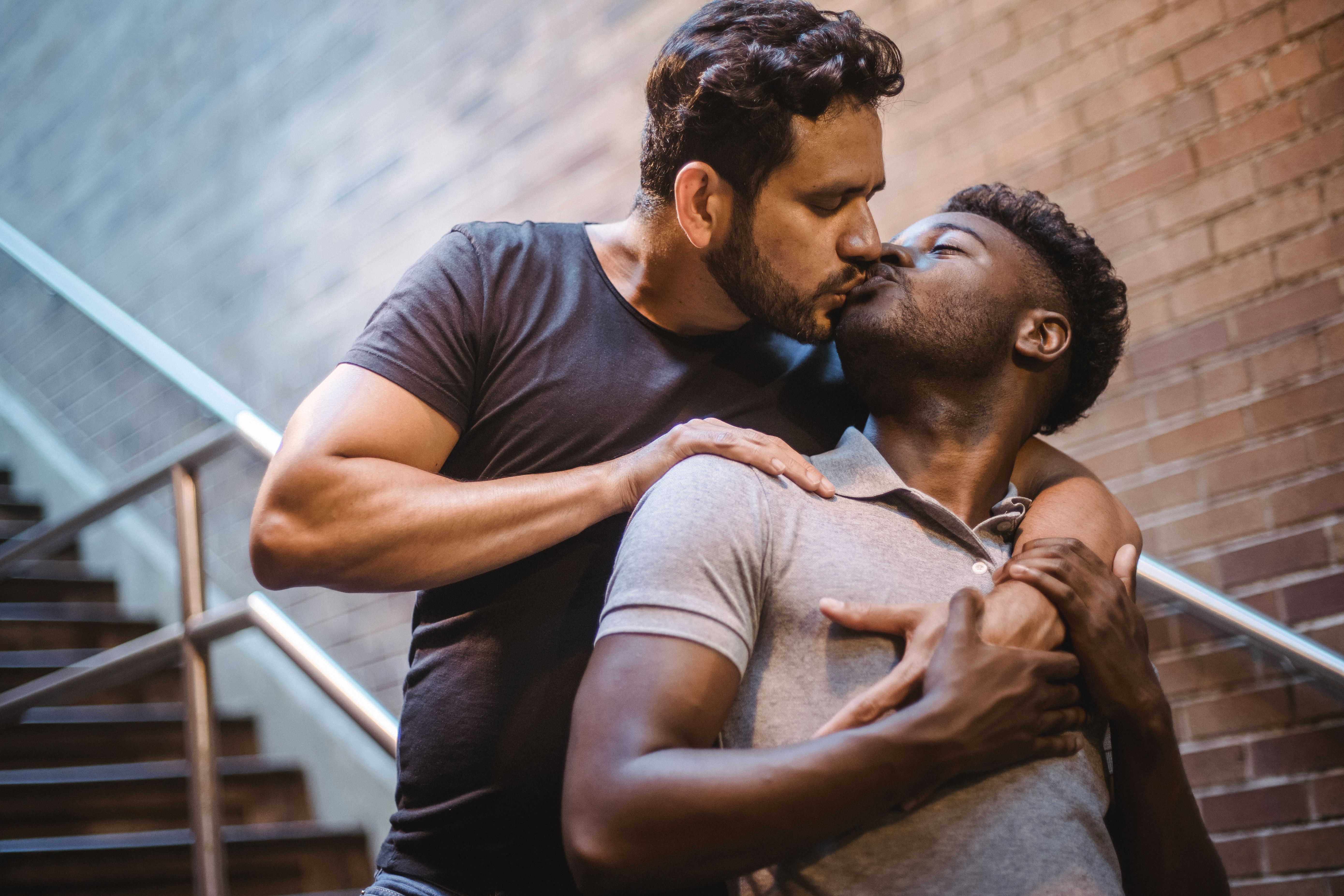 Two Men Kissing · Free