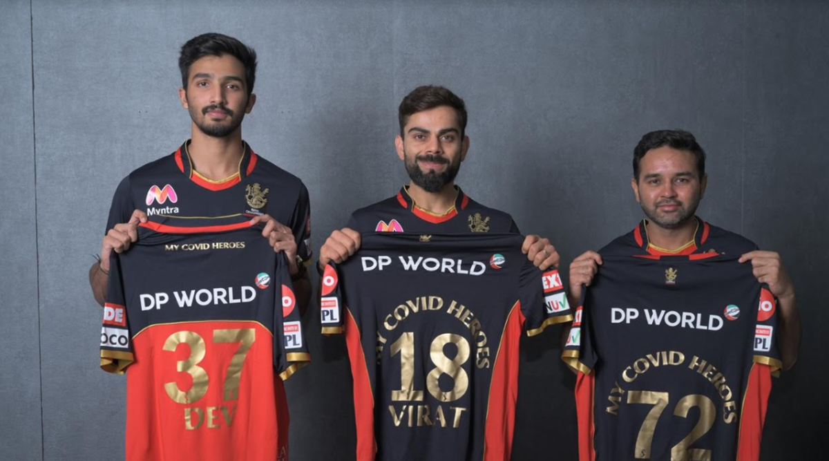 RCB players to honour COVID heroes by wearing tribute jersey in IPL 2020. Sports News, The Indian Express