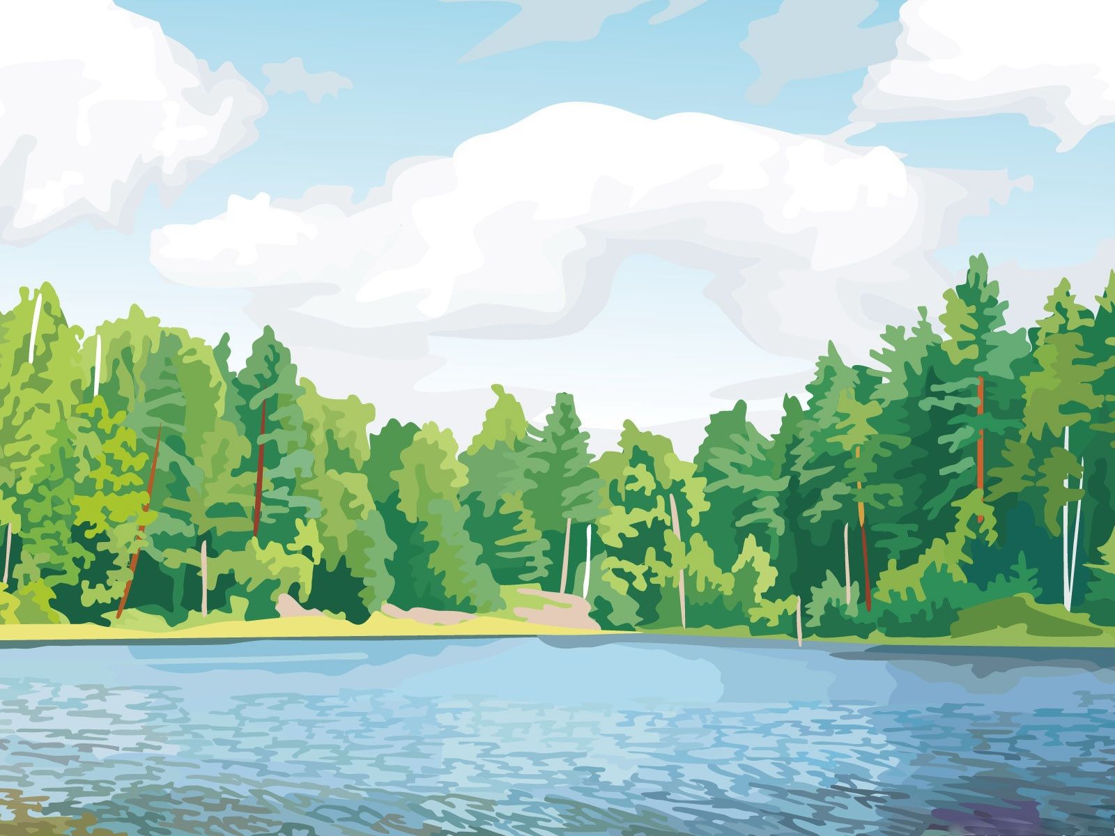 Nature Vector Art Wallpaper