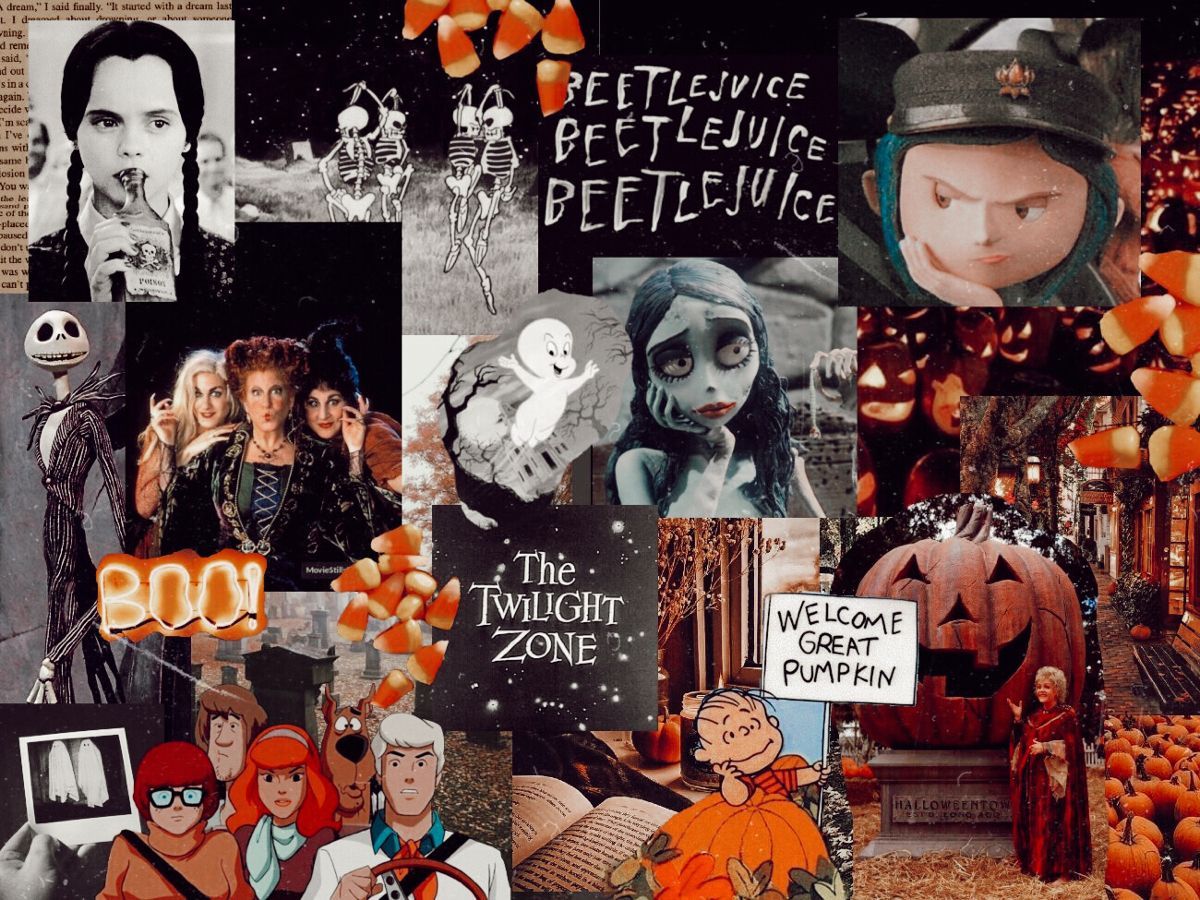 Halloween Collage Aeshetic Wallpapers - Wallpaper Cave