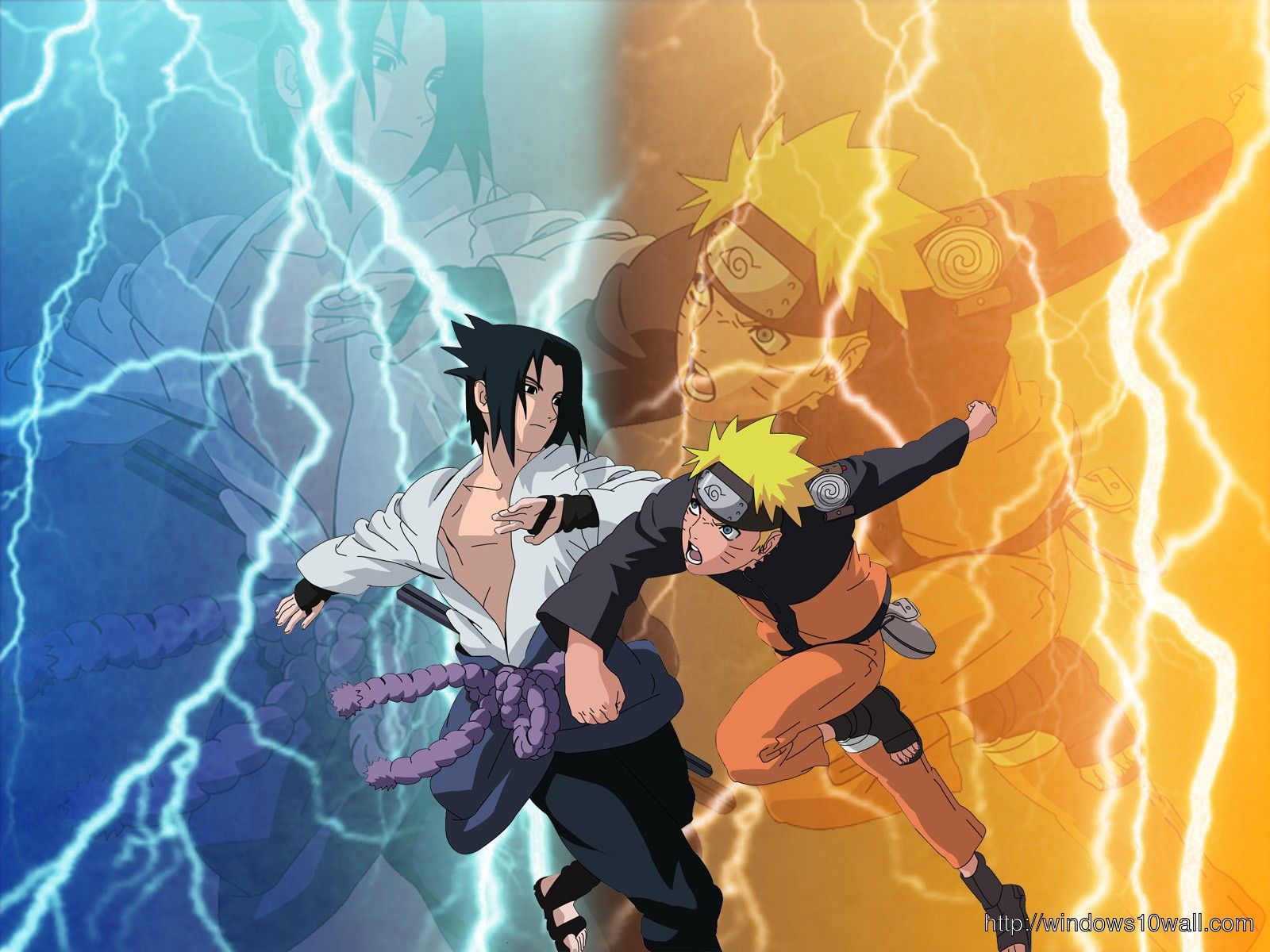 Naruto In Sage Mode Fighting Sasuke Wallpaper 10 Wallpaper