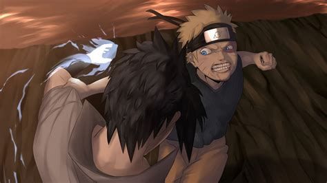 Naruto vs Sasuke Final Battle Wallpaper 2560X1440