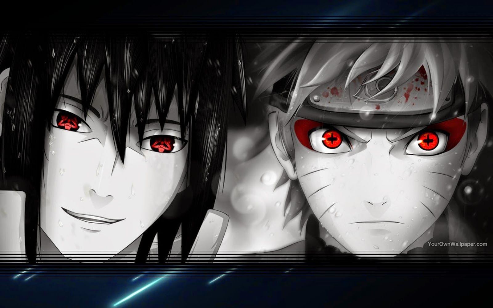 Naruto vs Sasuke Fighting HD desktop wallpaper, Widescreen 1600x1000