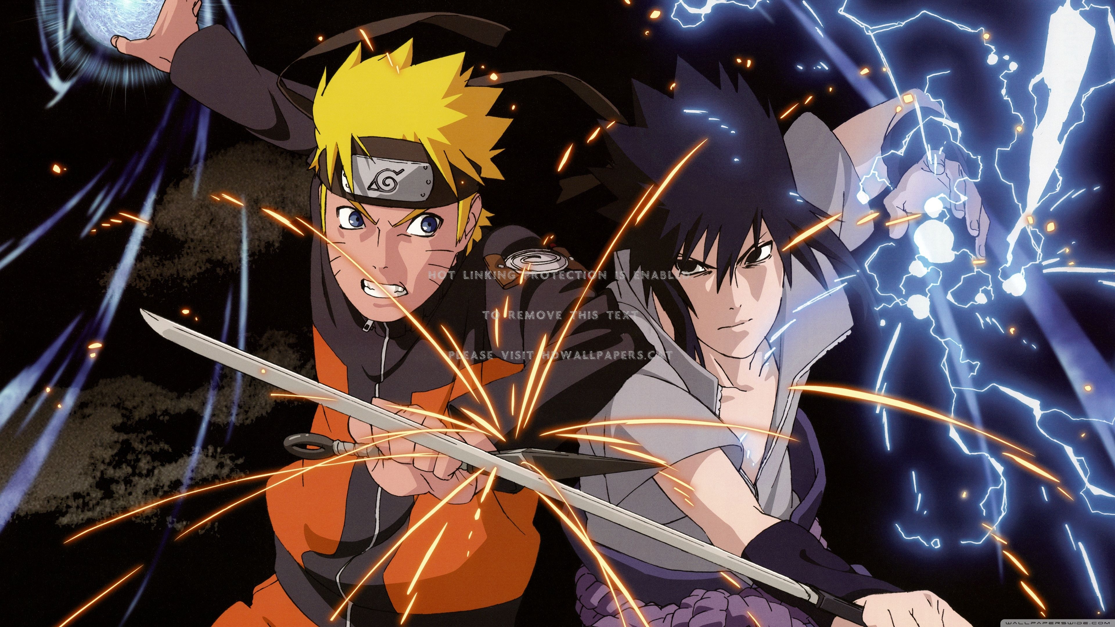 naruto sasuke sword fight anime