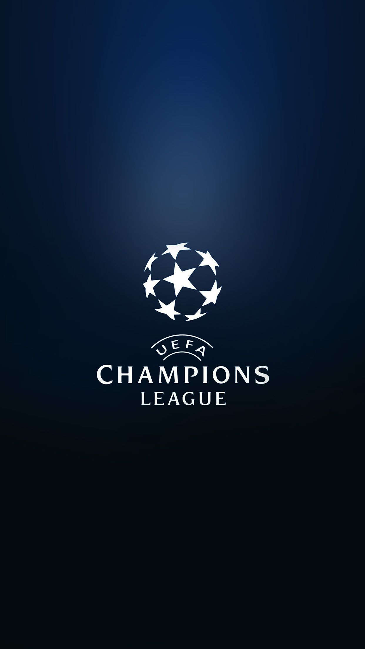 iPhone X wallpaper. champions league europe logo soccer art illustration