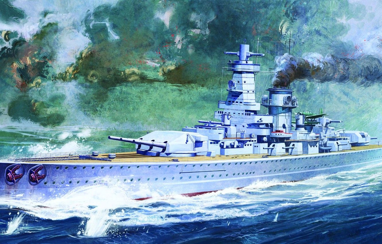 Wallpaper Admiral Graf Spee, heavy cruiser of the Deutschland, Pocket battleship, the third and most perfect German image for desktop, section оружие