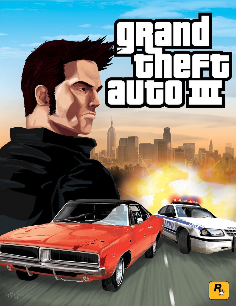 GTA 3 Movie Style Poster. Grand theft auto artwork, Grand theft auto Grand theft auto games