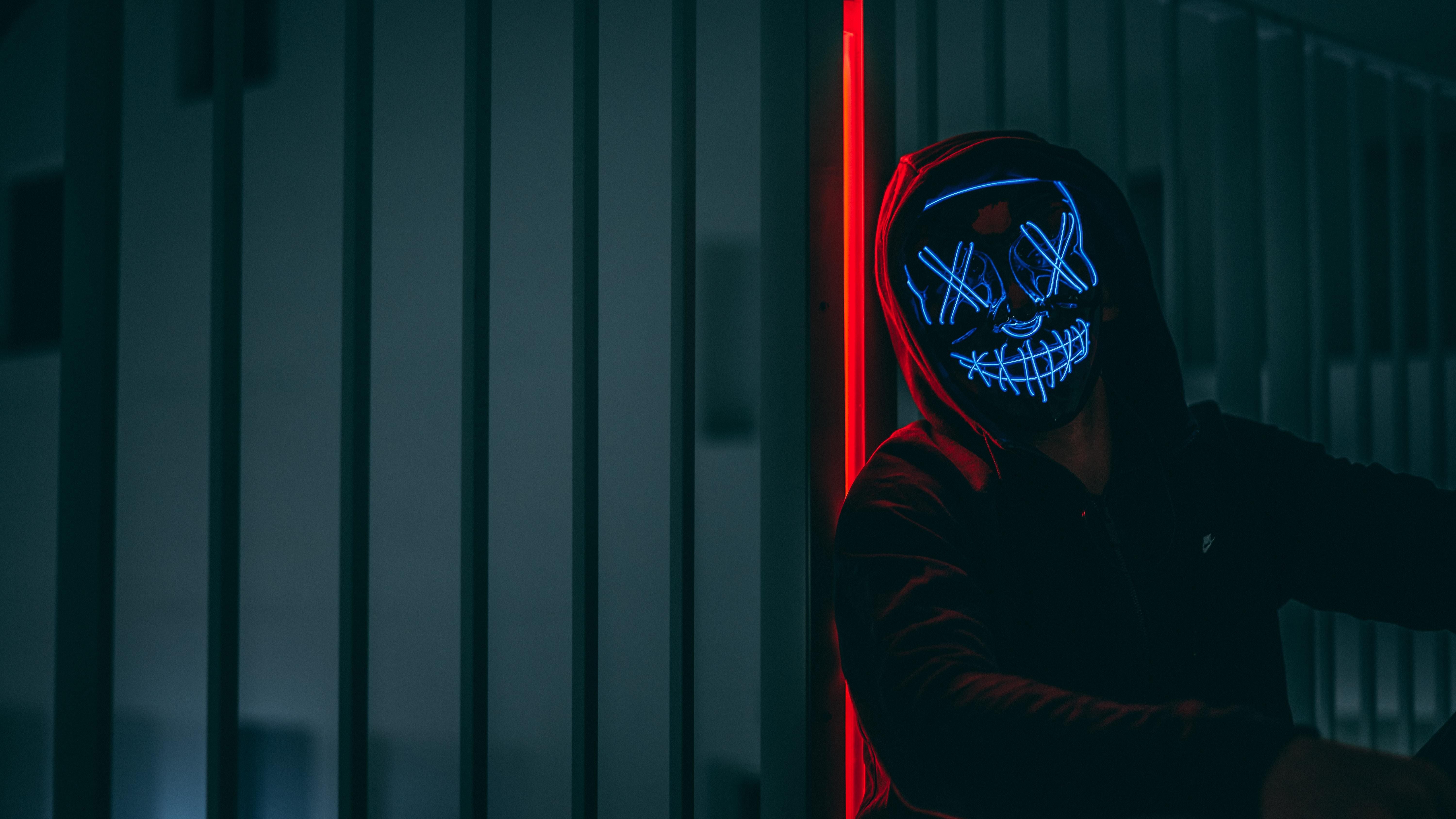 Neon Mask Wallpaper