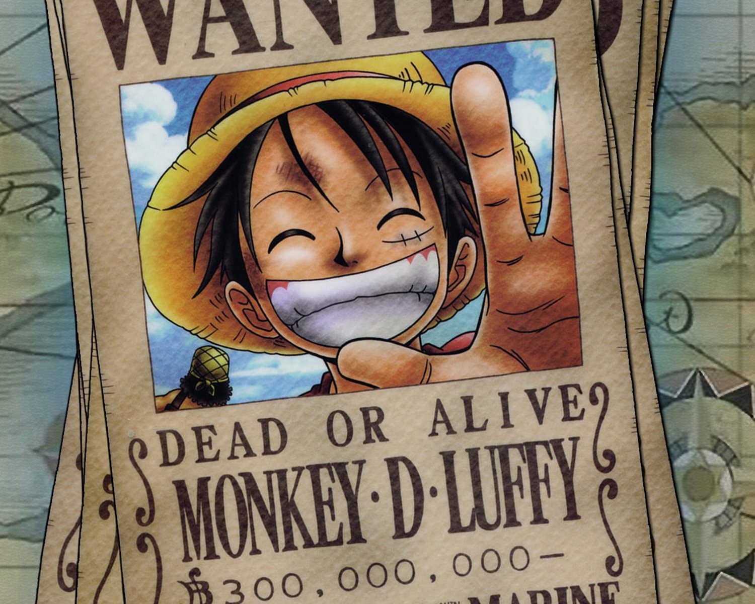 Superior Posters One Piece Monkey D. Luffy 8 Wanted Poster Japanese Anime Manga Wall Art Print Decor 16x20 Inches Print: Posters & Prints