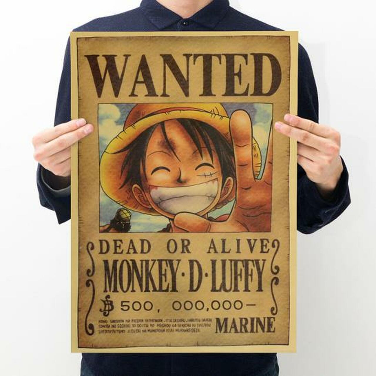 Print Piece Wanted Poster (MONKEY D LUFFY)