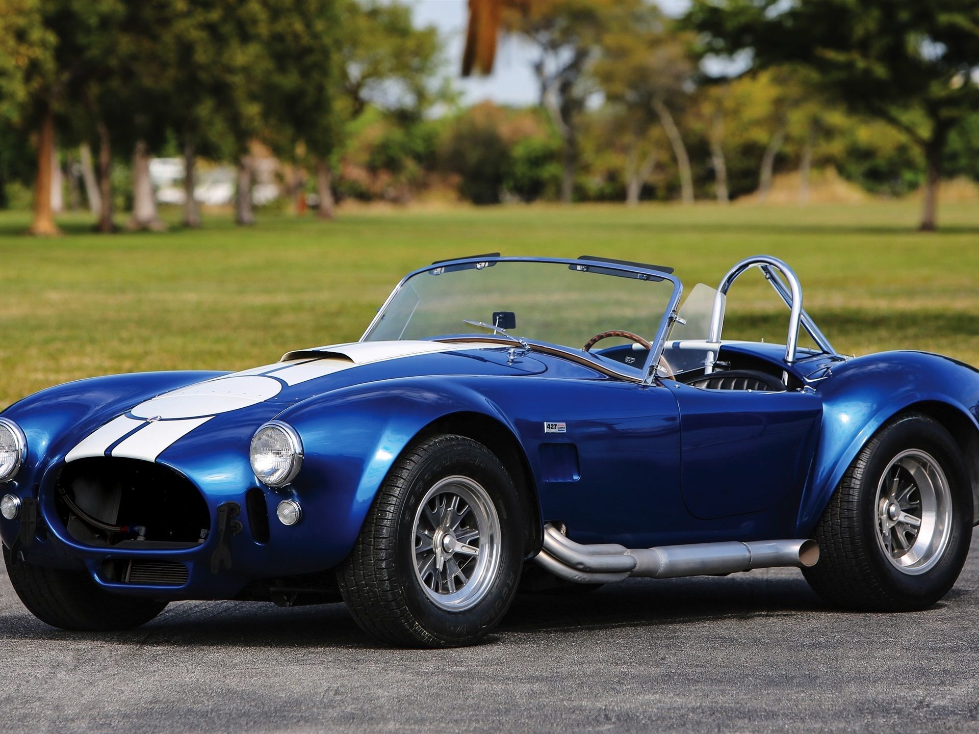 Wallpaper 1967 Shelby Cobra 427 SC, Ford blue car 2560x1440 QHD Picture, Image