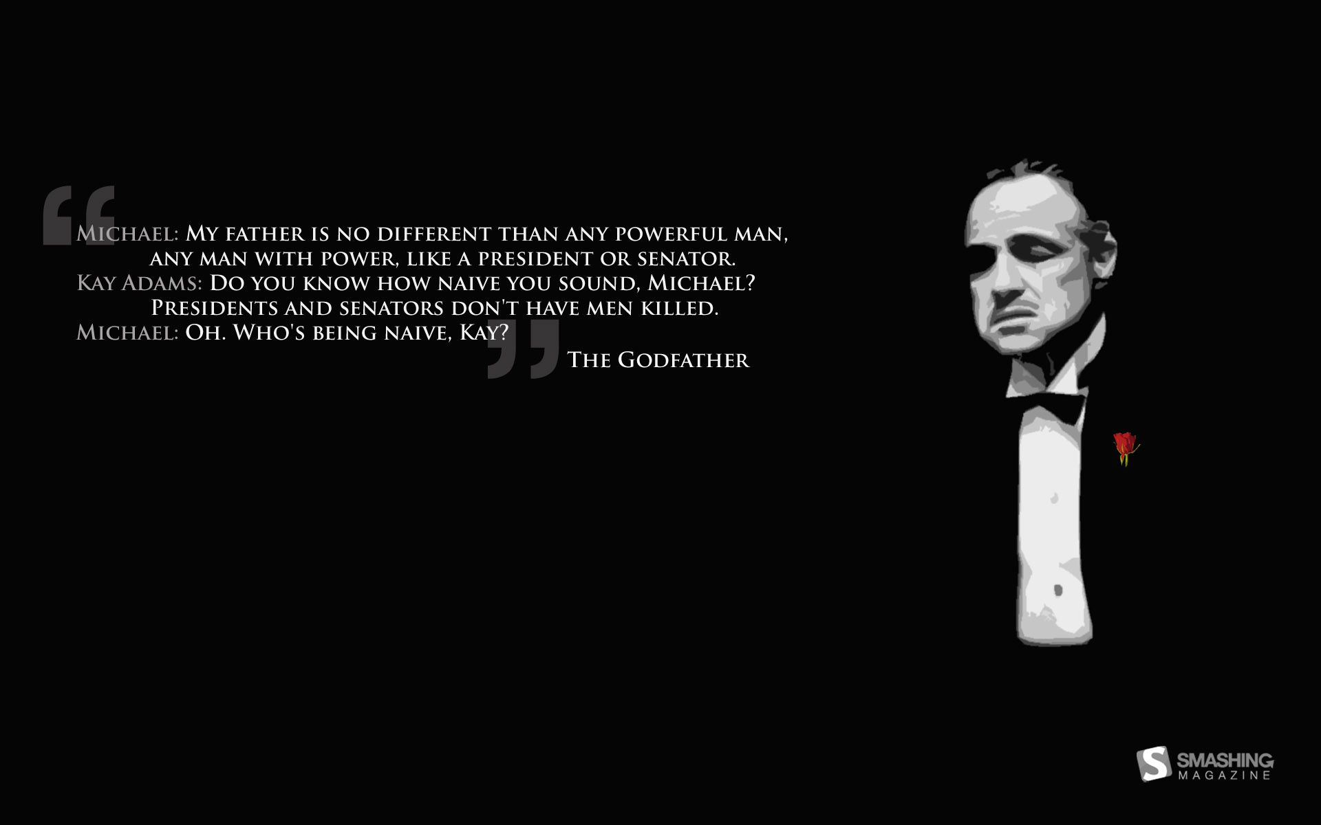 Godfather Quotes iPhone Wallpaper
