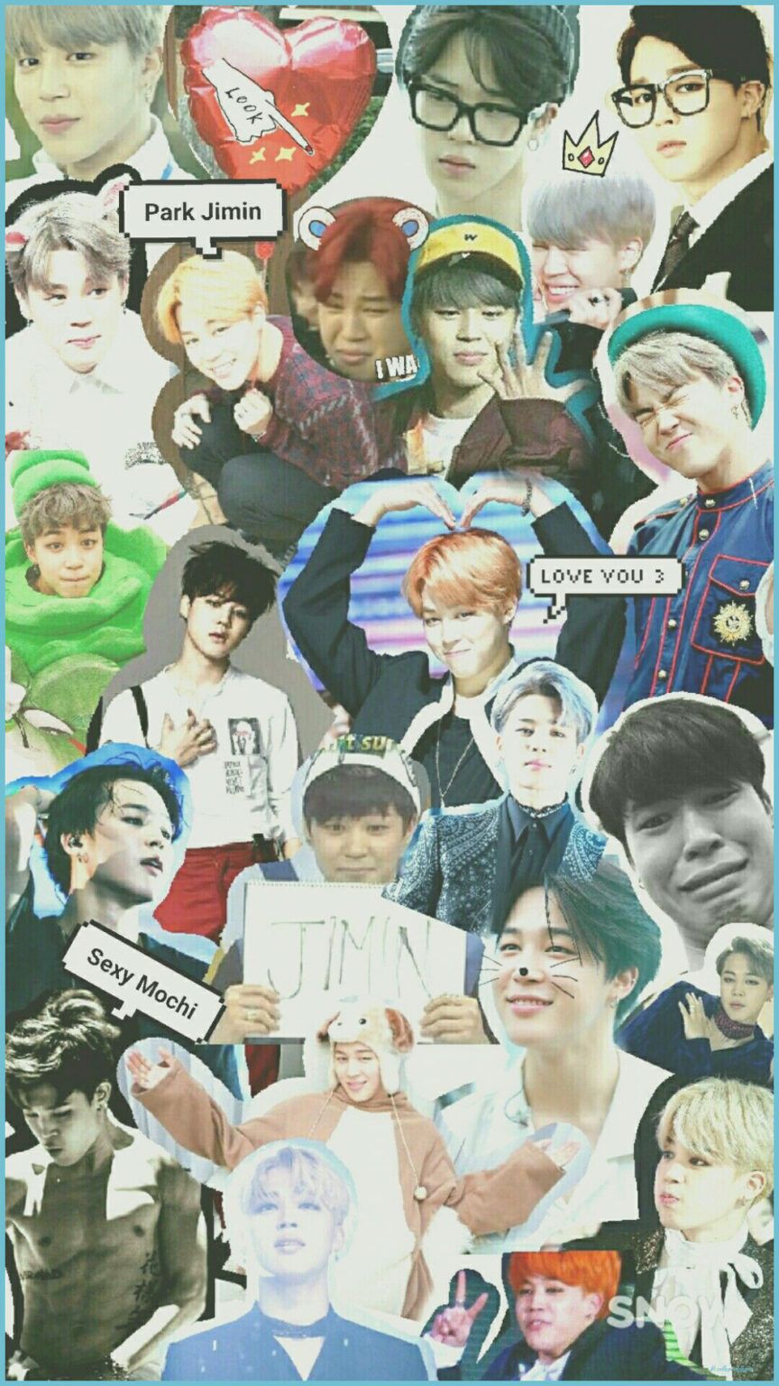 BTS Jimin Collage Wallpaper Bts Wallpaper, Jimin Wallpaper, Bts Collage Wallpaper