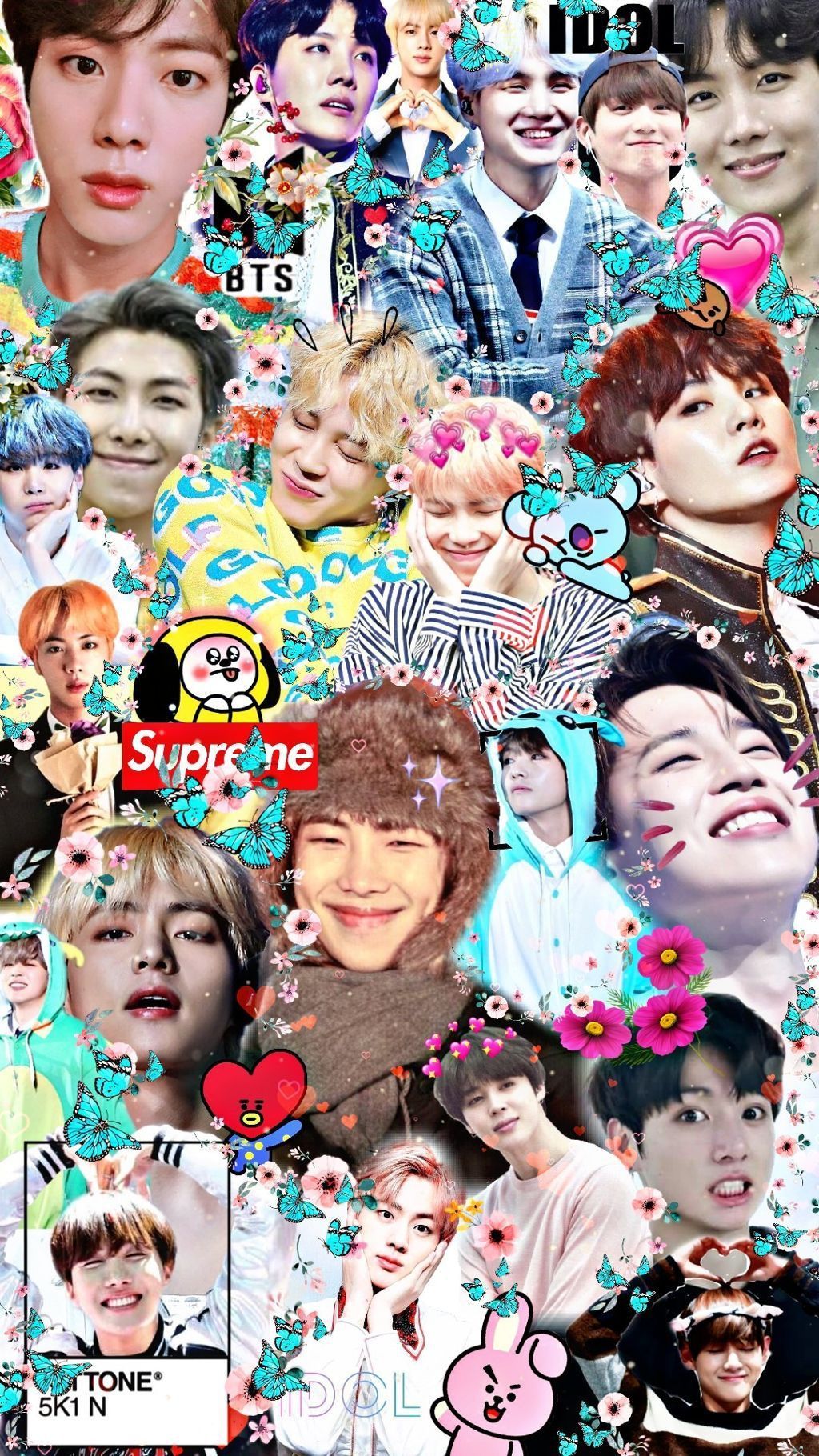 BTS Collage Wallpaper Computer