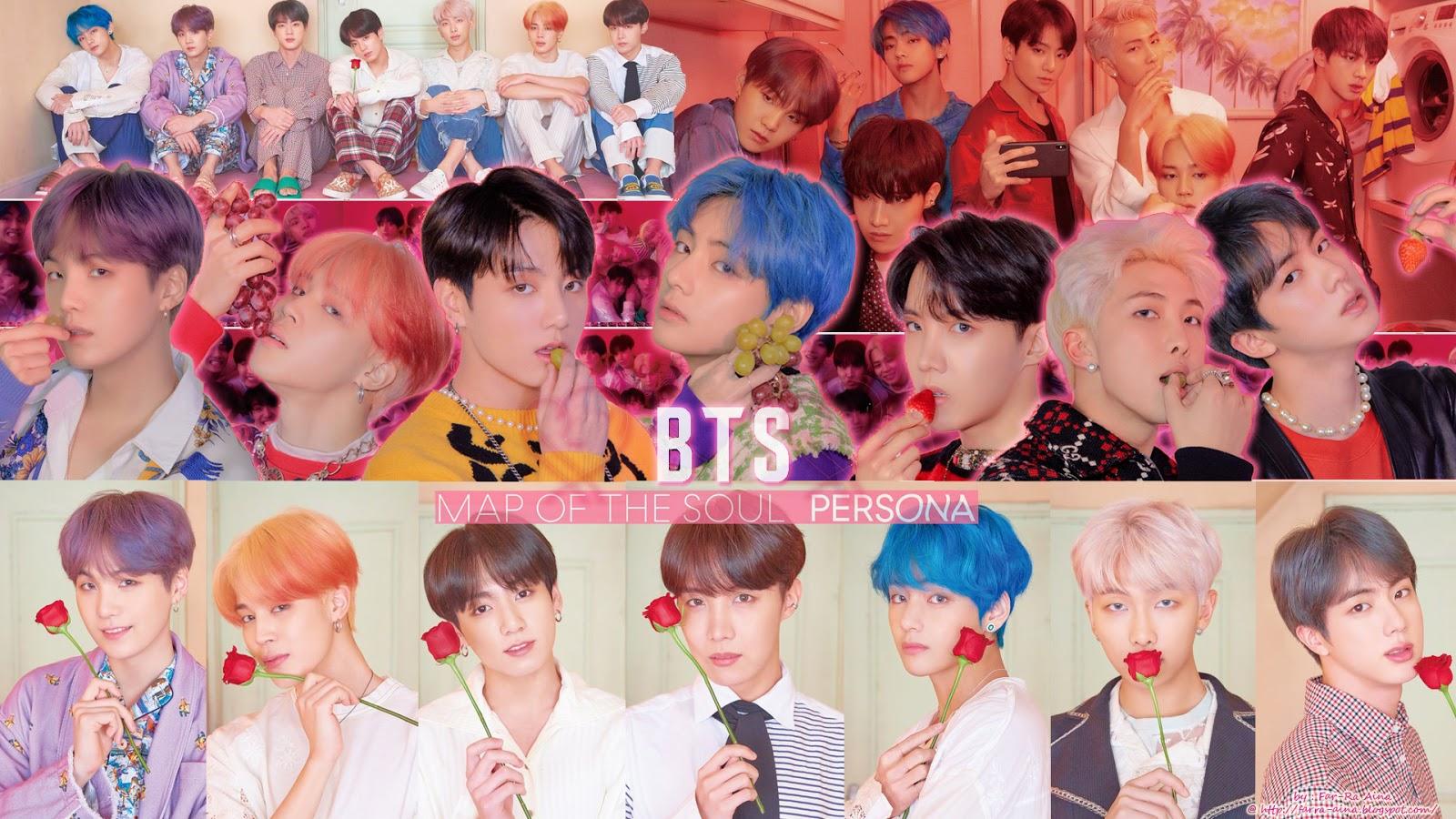 BTS Collage Computer Wallpaper