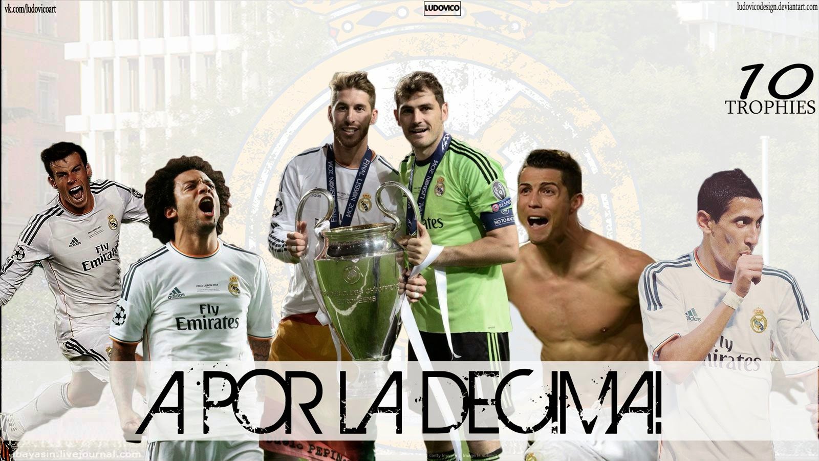 HD Football Wallpaper: Real Madrid La Decima HD Wallpaper