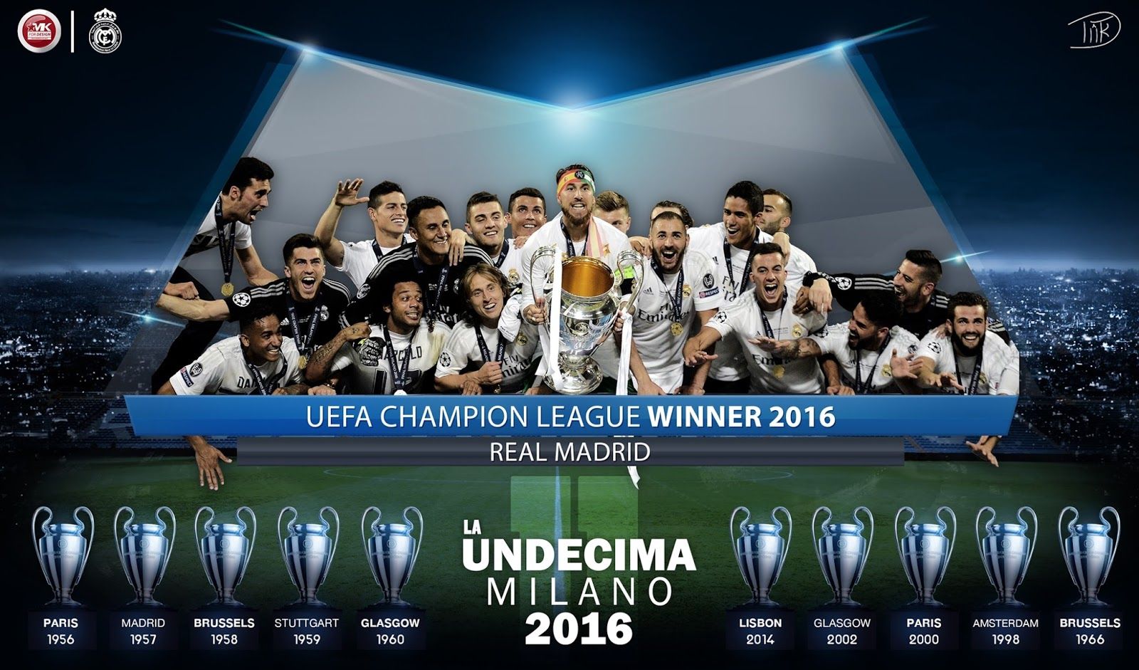 HD Football Wallpaper: La Undecima Wallpaper Real Madrid