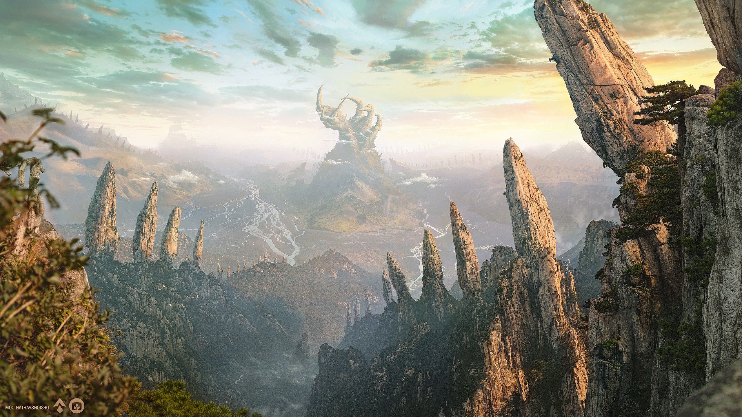 Fantasy Mountain Landscape HD Wallpaper