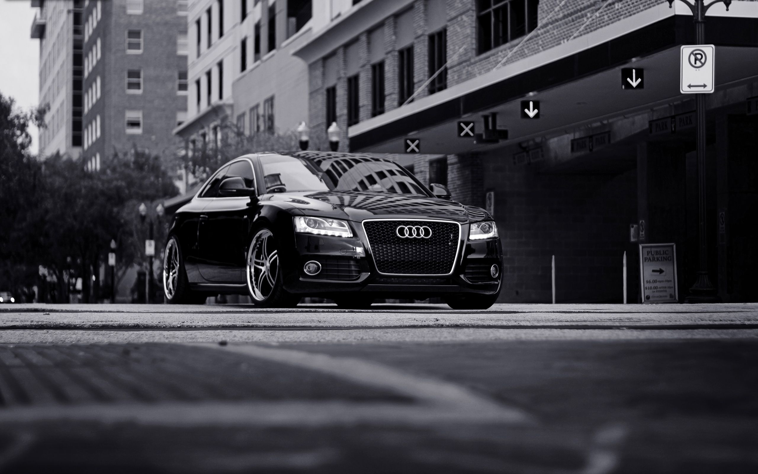 Black Audi Background