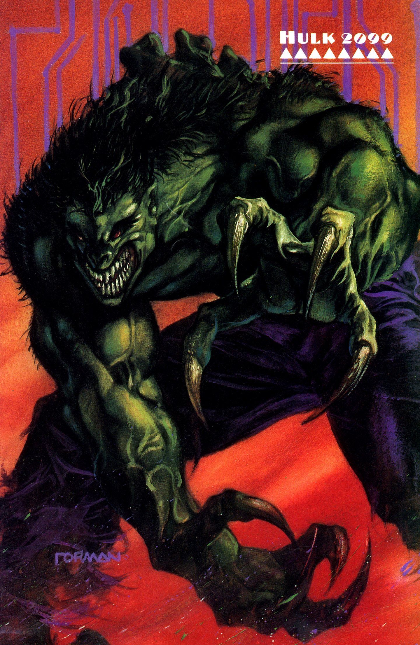 Hulk 2099 by Dave Dorman. Symbiotes marvel, Marvel comics art, Marvel