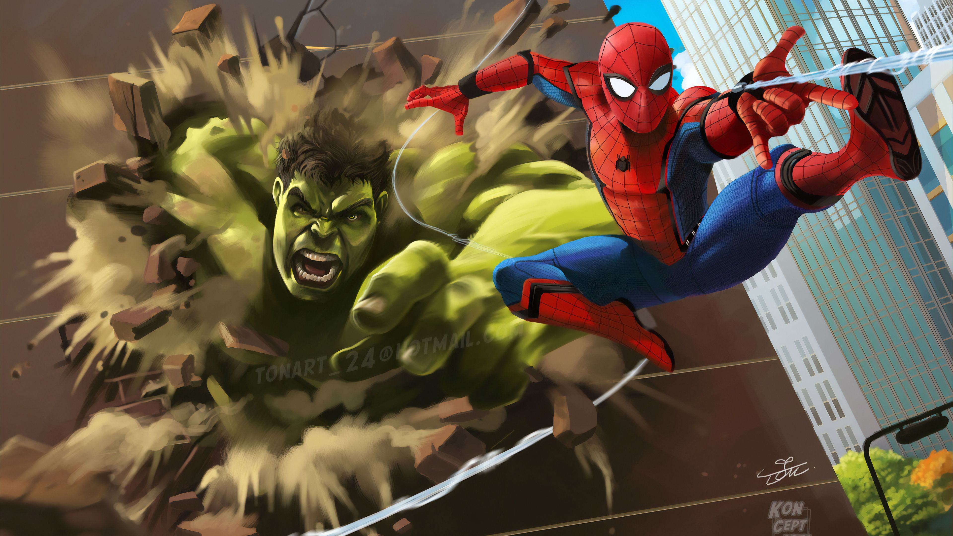 Hulk and Spiderman Wallpaper Free Hulk and Spiderman Background