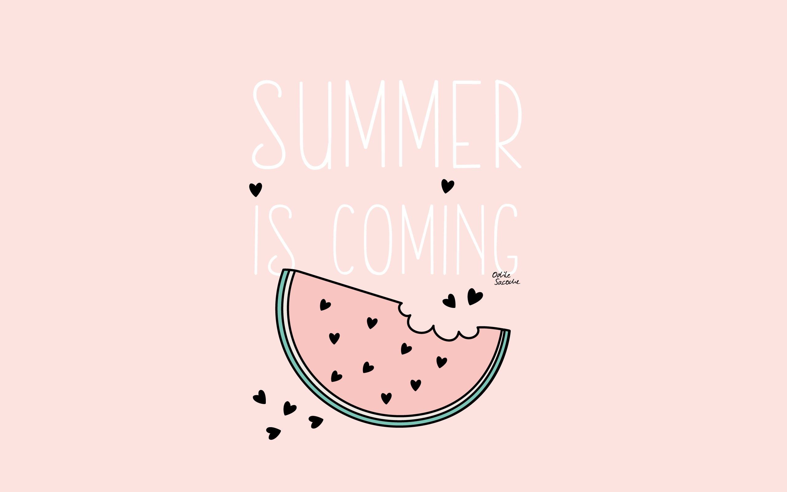 FREEBIES Fonds d'écran « Summer is coming ». Wallpaper iphone summer, Desktop wallpaper art, Macbook pro wallpaper