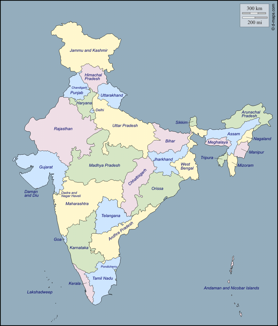 List of India's 29 States, Capitals and Chief Ministers. India map, States and capitals, Indian river map