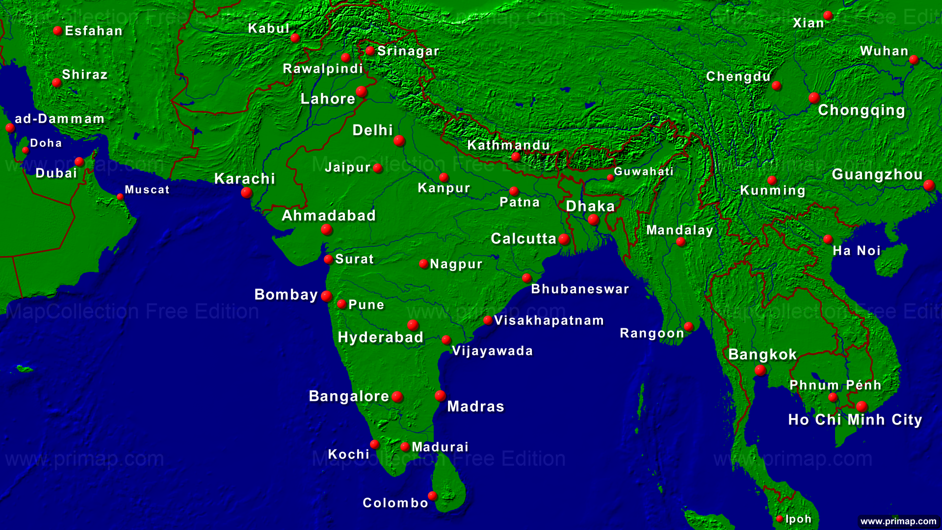India Map Desktop Wallpaper HD