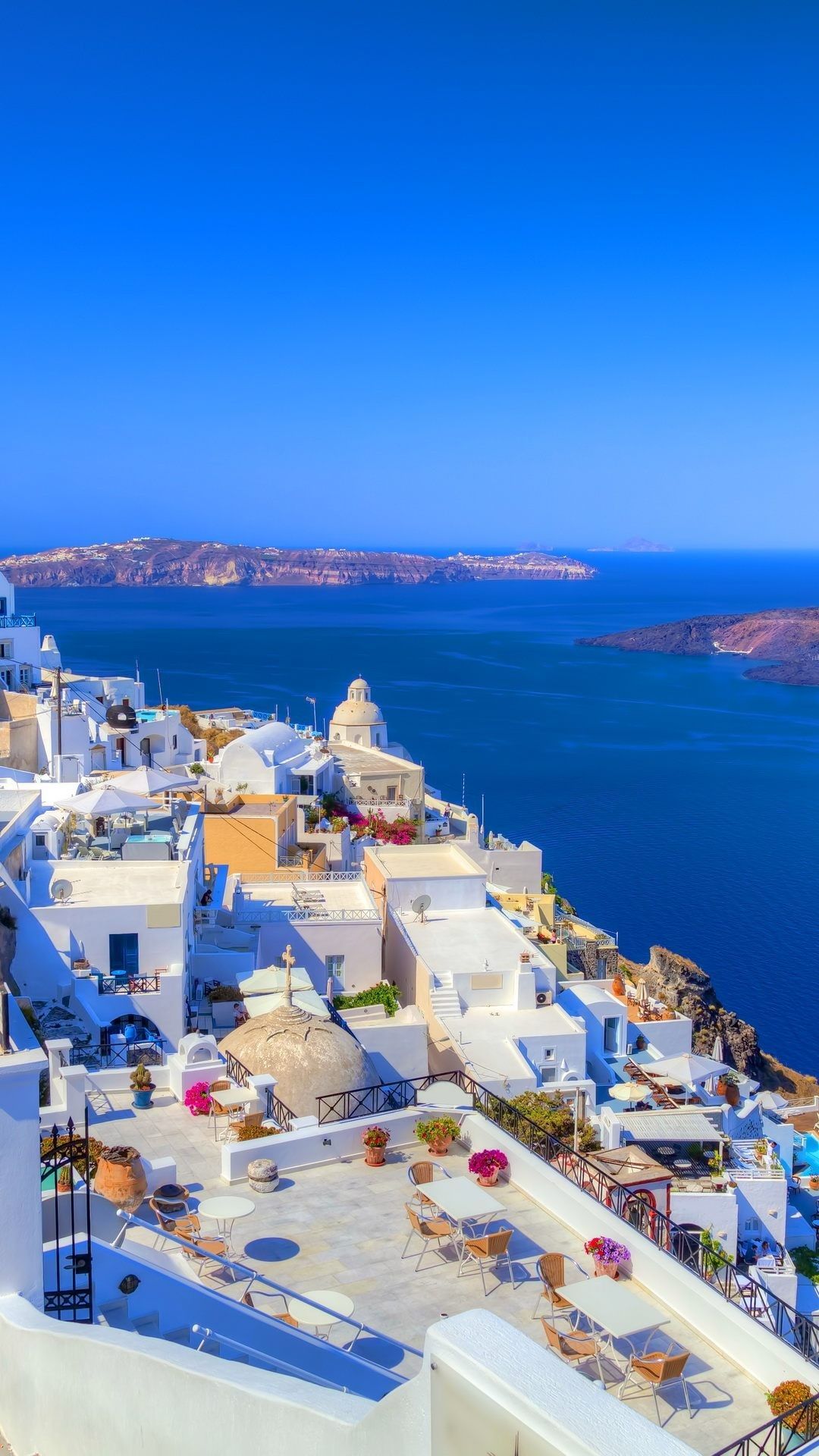 Sunset Wallpaper Beautiful Santorini
